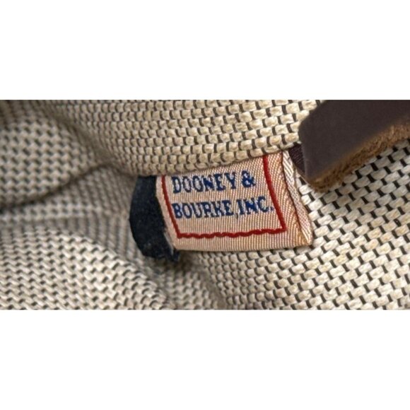 Dooney & Bourke Signature Tan & Brown Logo Shoulder Bag - Picture 4 of 5